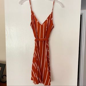 Burnt Orange Mini Dress